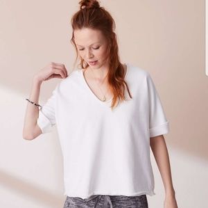 Lou & Grey V Neck Sweater Tee